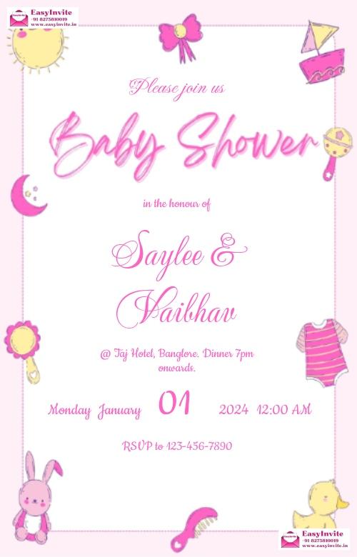 Little Prince Baby Shower Invitation Card - EasyInvite