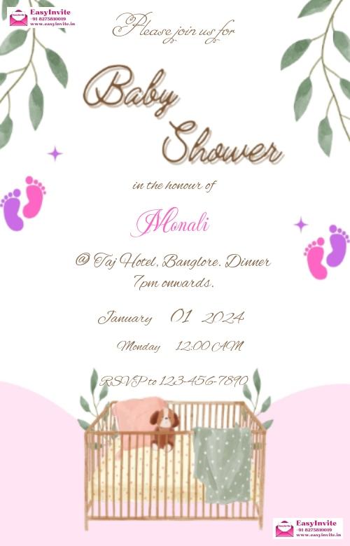 Jungle Safari Baby Shower Invitation Card - EasyInvite
