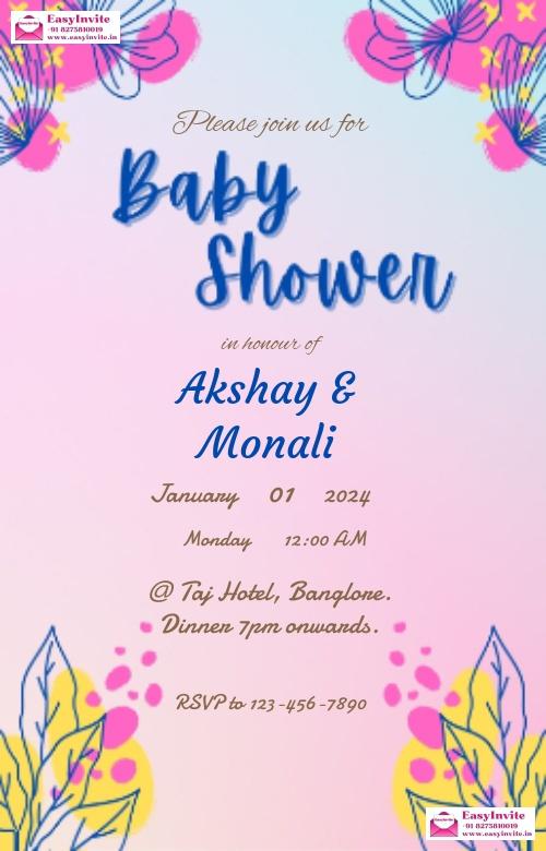 Sailor-themed Baby Shower Invitation Card - EasyInvite