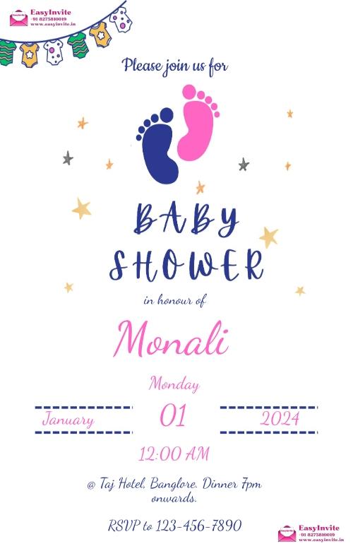 Sports-themed Baby Shower Invitation Card - EasyInvite