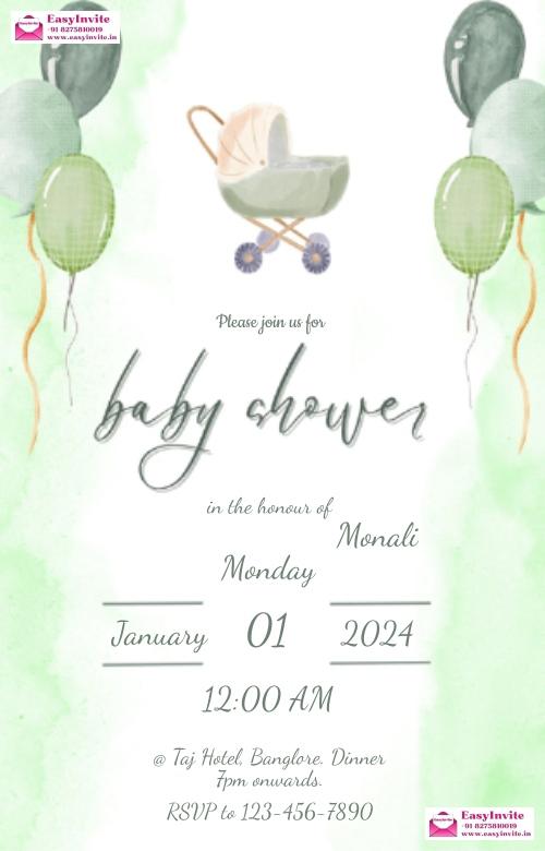 Adorable Animal-themed Baby Shower Invitation Card - EasyInvite