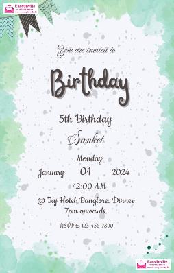 Create Customized Birthday Invitations Online - EasyInvite