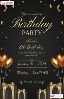 Create Unique Birthday Invitation Cards - EasyInvite