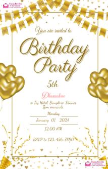 Make Personalized Birthday Invitations Online - EasyInvite