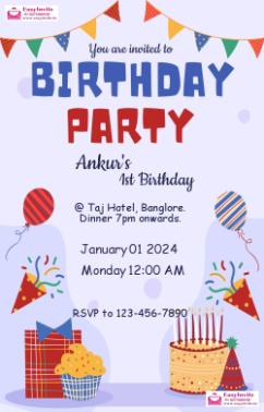 Make Your Own Birthday Invitation Card - EasyInvite
