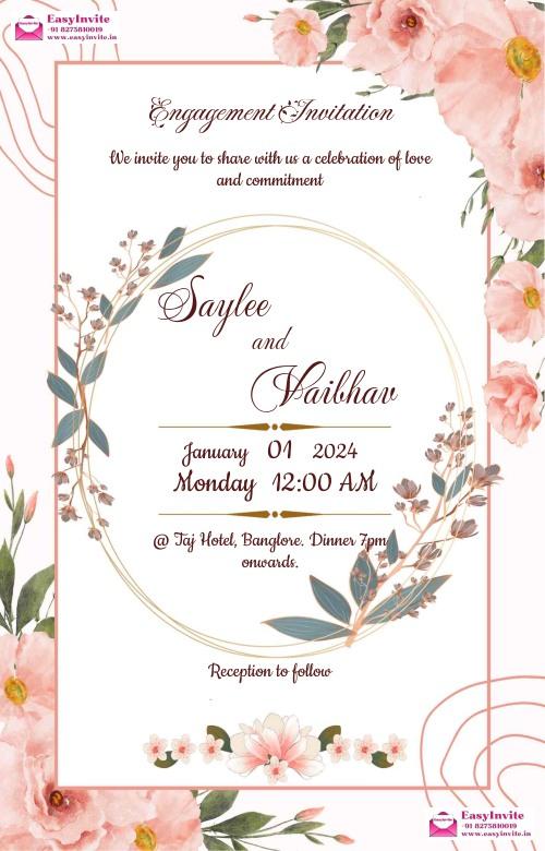 Vintage Engagement Invitation - Free Customization!
