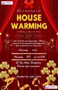 Free Elegant Housewarming Invitation Card Maker - EasyInvite