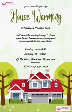 Customize Housewarming Invitations for Free - EasyInvite
