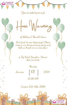Personalized Housewarming Invitations - Free and Easy!