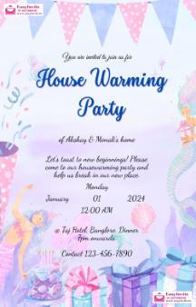 Create Housewarming Invitations Online for Free - EasyInvite