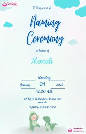 naming ceremony invitation card free download