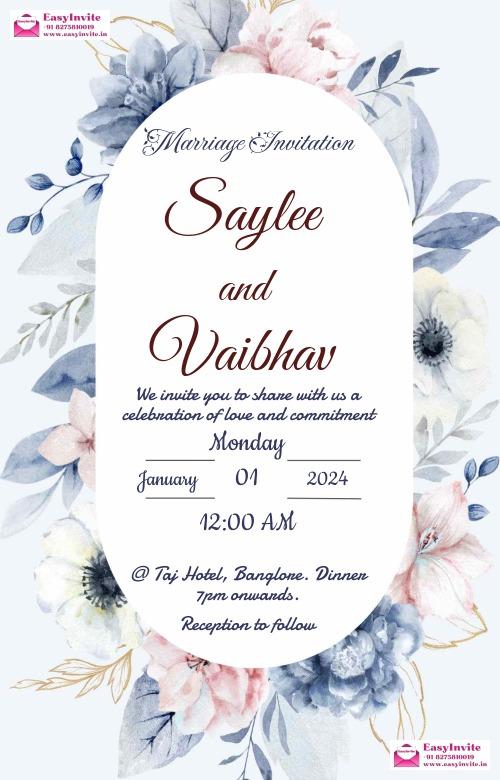 Wedding invitation templates (customizable) - EasyInvite