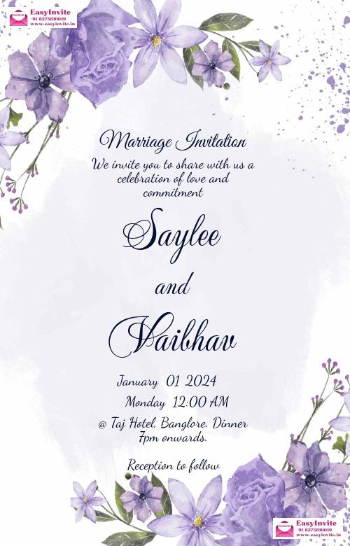 Create Custom Wedding Invitations Online EasyInvite