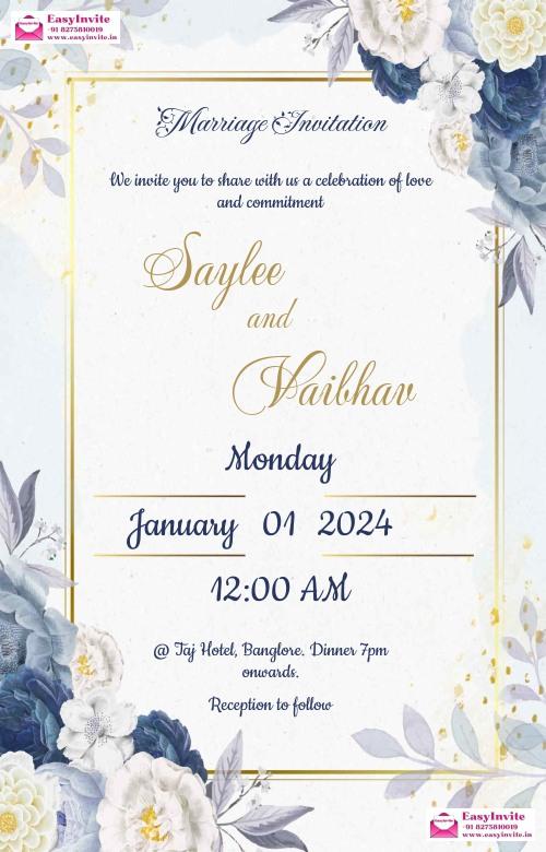 Design Elegant Wedding Invitations in Minutes EasyInvite