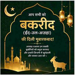 bakrid greeting cards