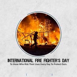international firefighters day greeting cards