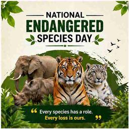 national endangered species day greeting cards