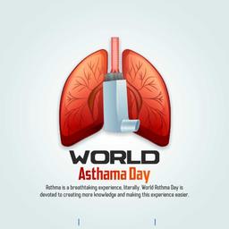world asthma day greeting cards