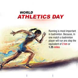 world athletics day greeting cards