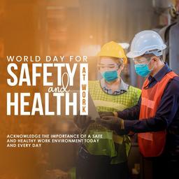 world safety and health day greeting cards