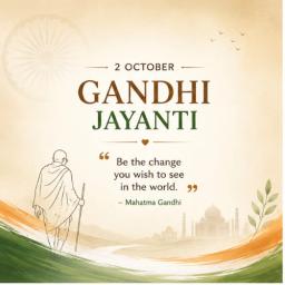 gandhi jayanti greeting cards