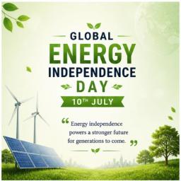 global energy independence day greeting cards