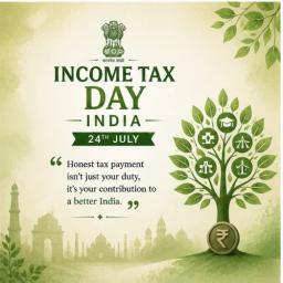 income tax day india greeting cards