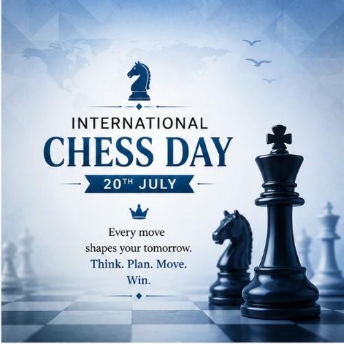 international chess day festival greeting cards