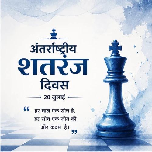 international chess day festival greeting cards