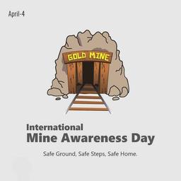 international day of mine awareness greeting cards