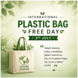 international plastic bag free day greeting cards