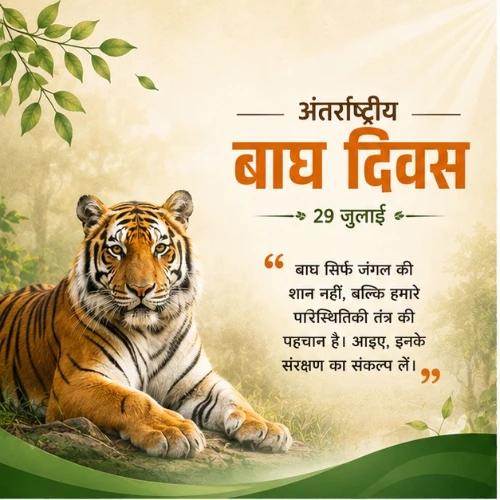 international tiger day festival greeting cards