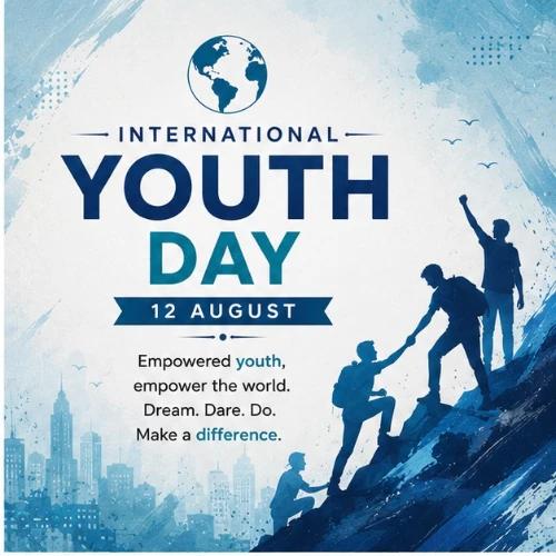 international youth day festival greeting cards
