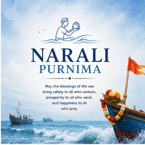 narali purnima festival greeting cards