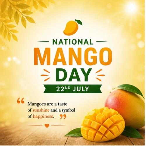 national mango day festival greeting cards