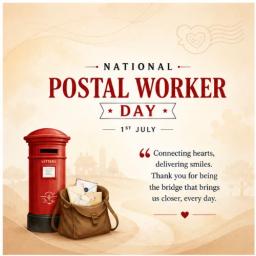 national postal worker day greeting cards