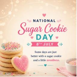 national sugar cookie day greeting cards
