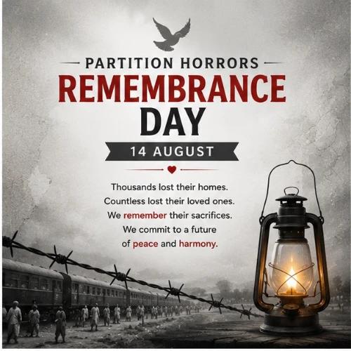 partition horrors remembrance day festival greeting cards