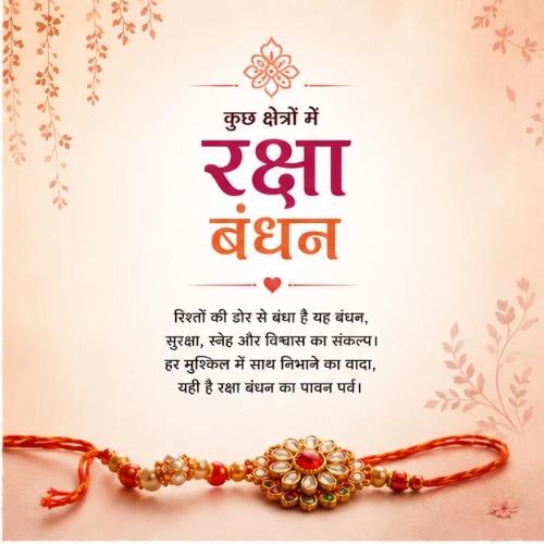 raksha bandhan (some regions) festival greeting cards