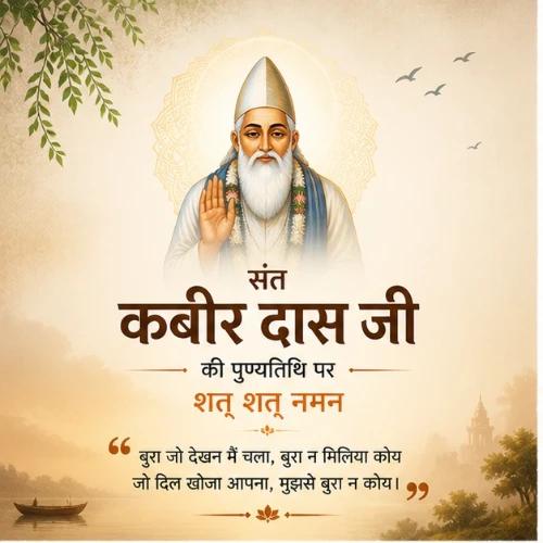 sant kabir das punyatithi festival greeting cards