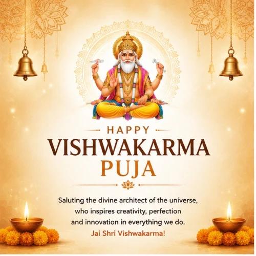 vishwakarma puja festival greeting cards