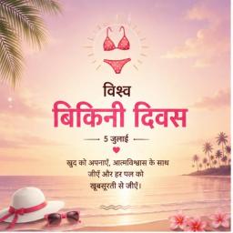 world bikini day greeting cards