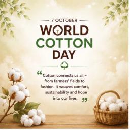 world cotton day greeting cards
