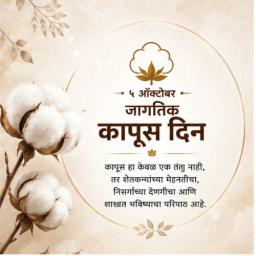world cotton day greeting cards