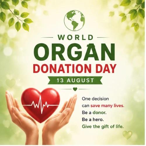 world organ donation day festival greeting cards