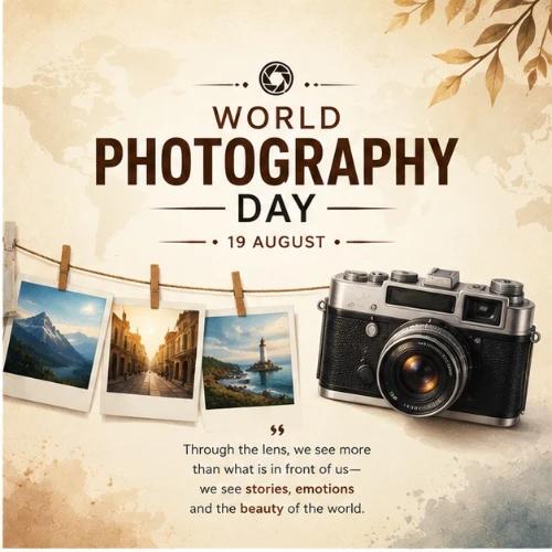 world photography day festival greeting cards