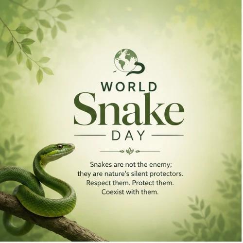 world snake day festival greeting cards