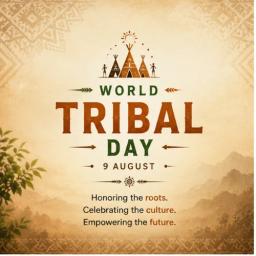 world tribal day greeting cards