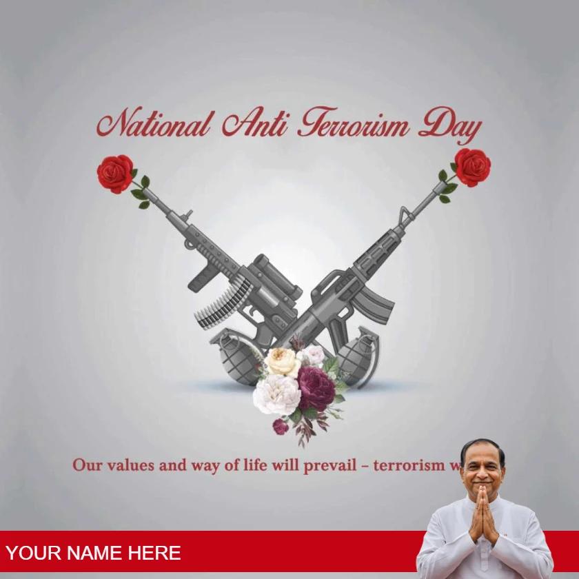best anti terrorism day posters and graphics online