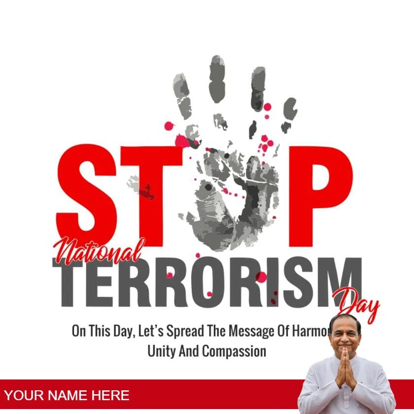 anti terrorism day digital posters and designs